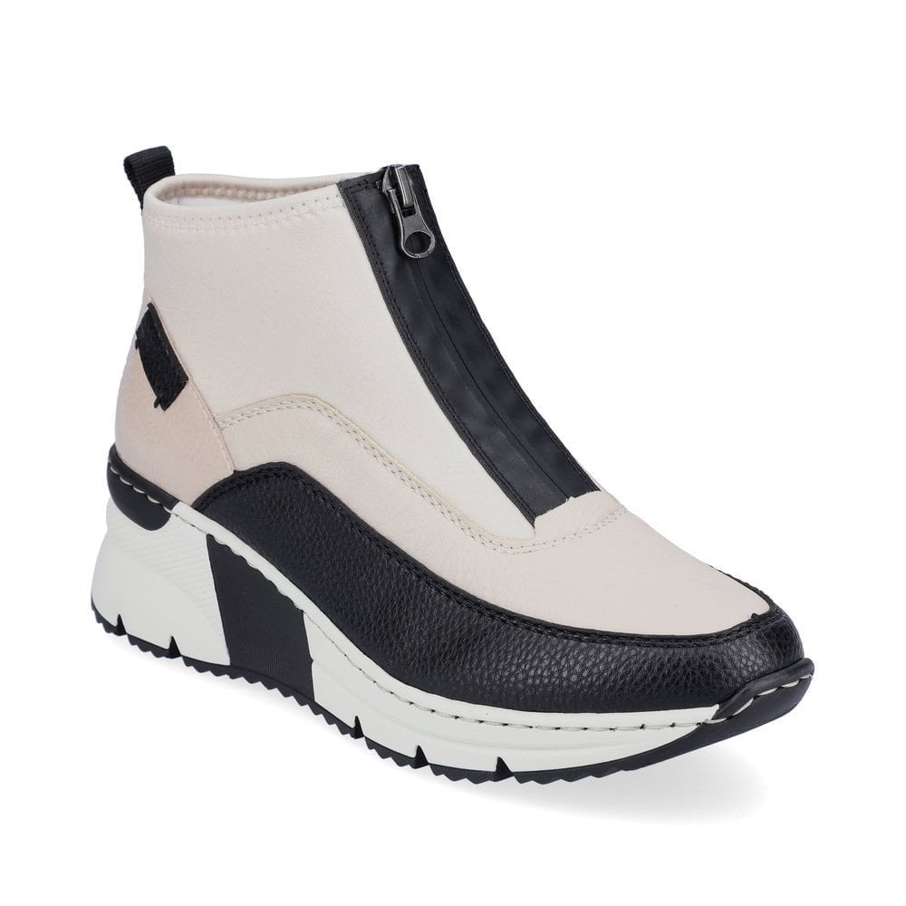 Rieker Korsica N6352 Ankle Boot - Beige Combi - image 001 |ww_colour=beige-combi|ww_order=001|