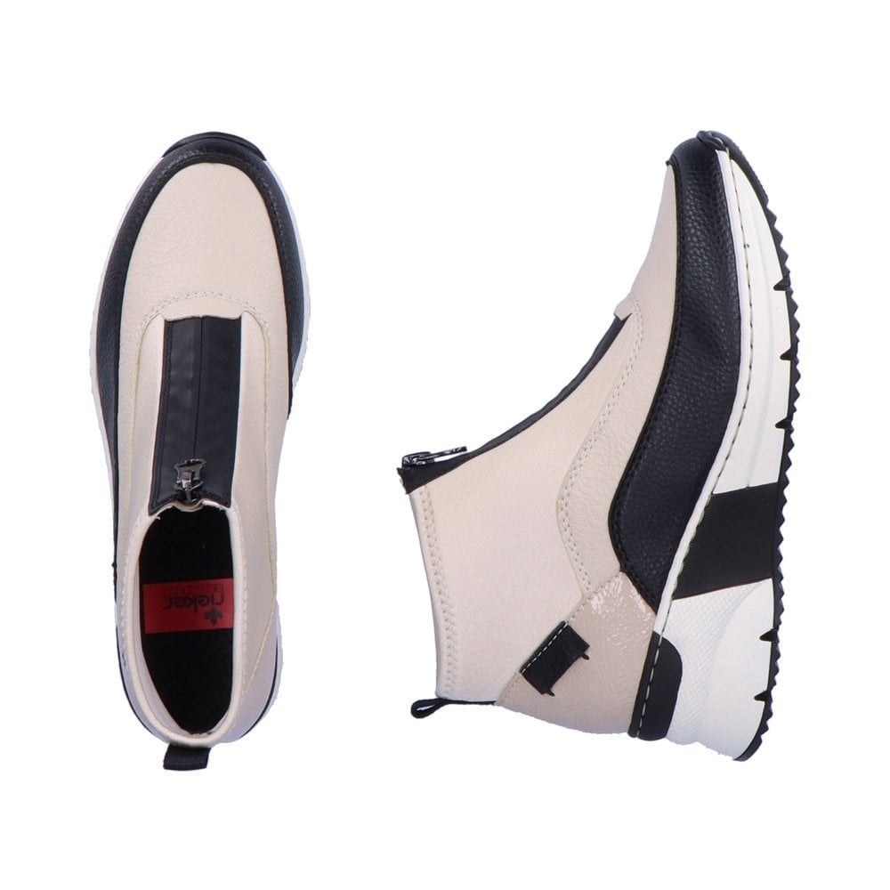 Rieker Korsica N6352 Ankle Boot - Beige Combi - image 003 |ww_colour=beige-combi|ww_order=003|
