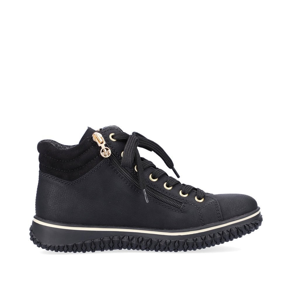 Rieker Z4263 Lace Up/Zip Casual Shoe - Black - image 006 |ww_colour=black|ww_order=006|