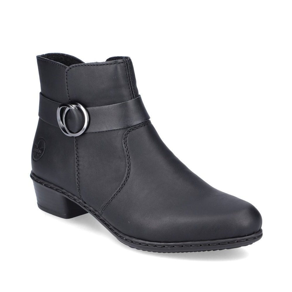 Rieker Y0775 Zip Up Ankle Boot - Black - image 001 |ww_colour=black|ww_order=001|