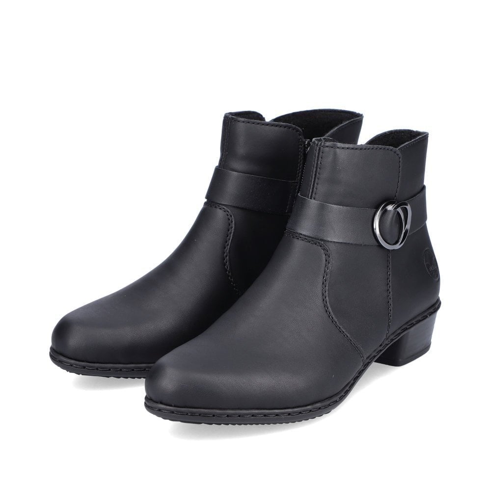 Rieker Y0775 Zip Up Ankle Boot - Black - image 002 |ww_colour=black|ww_order=002|
