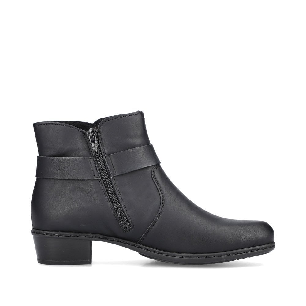 Rieker Y0775 Zip Up Ankle Boot - Black - image 004 |ww_colour=black|ww_order=004|