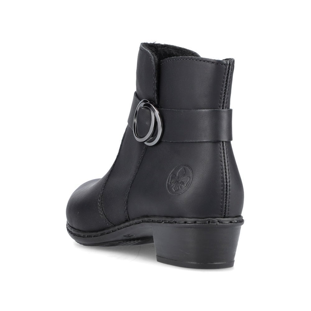 Rieker Y0775 Zip Up Ankle Boot - Black - image 005 |ww_colour=black|ww_order=005|