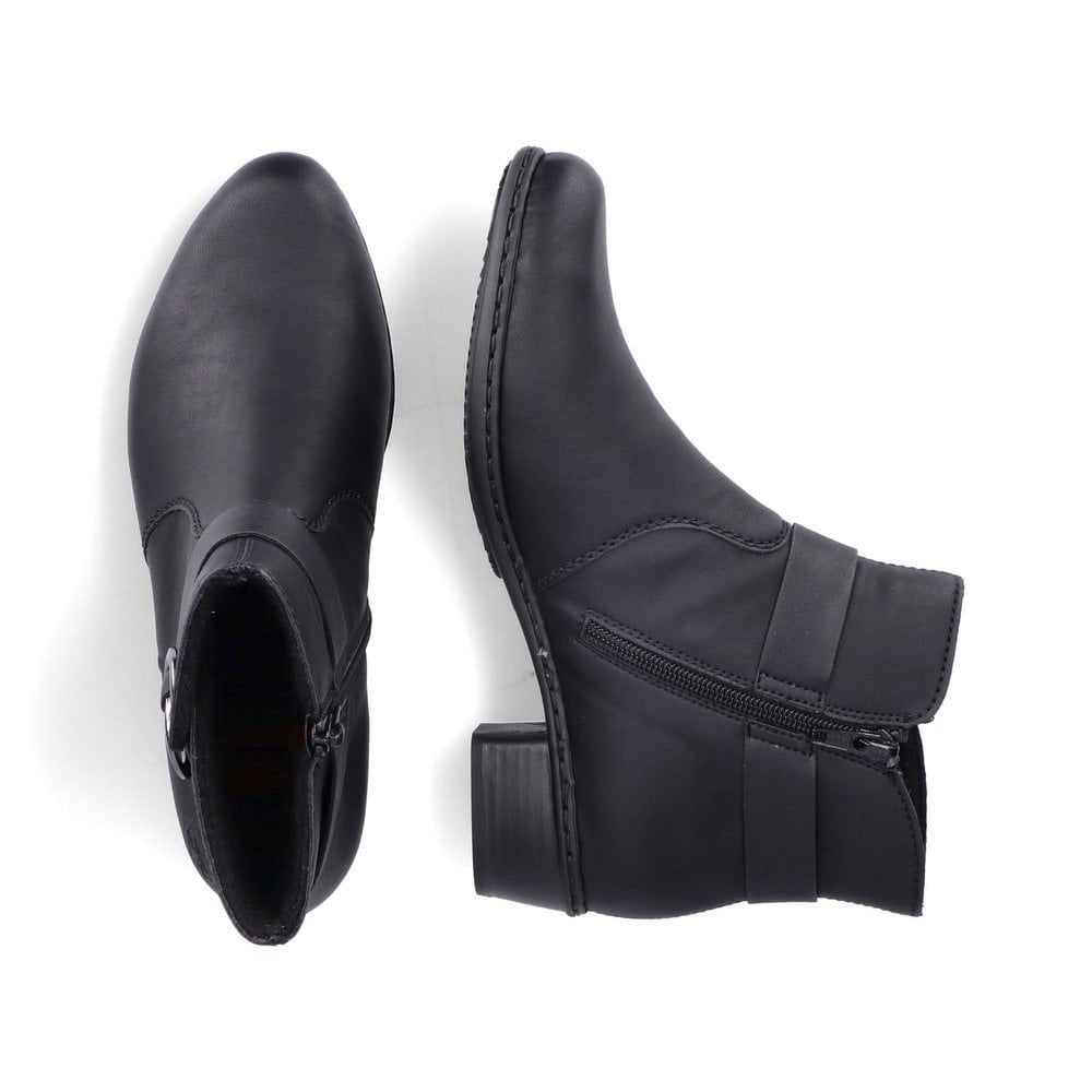 Rieker Y0775 Zip Up Ankle Boot - Black - image 007 |ww_colour=black|ww_order=007|