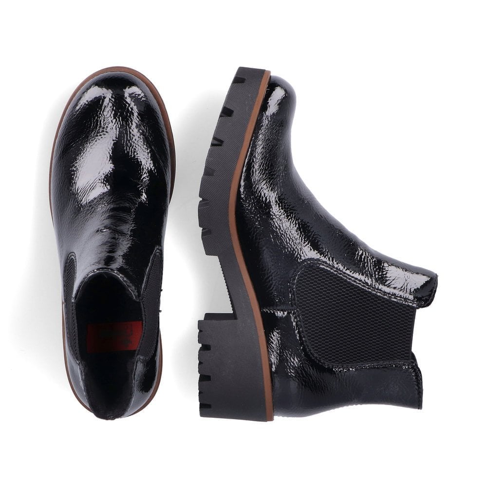 Rieker 79265 Chelsea Style Boot - Black Patent - image 002 |ww_colour=black-patent|ww_order=002|