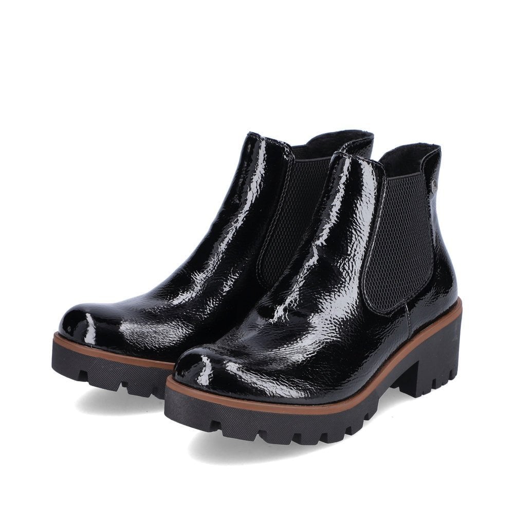 Rieker 79265 Chelsea Style Boot - Black Patent - image 009 |ww_colour=black-patent|ww_order=009|