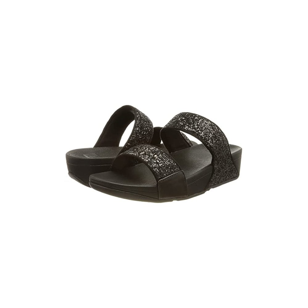 Fitflop Lulu Glitter Slides - Black - image 002 |ww_colour=black|ww_order=002|