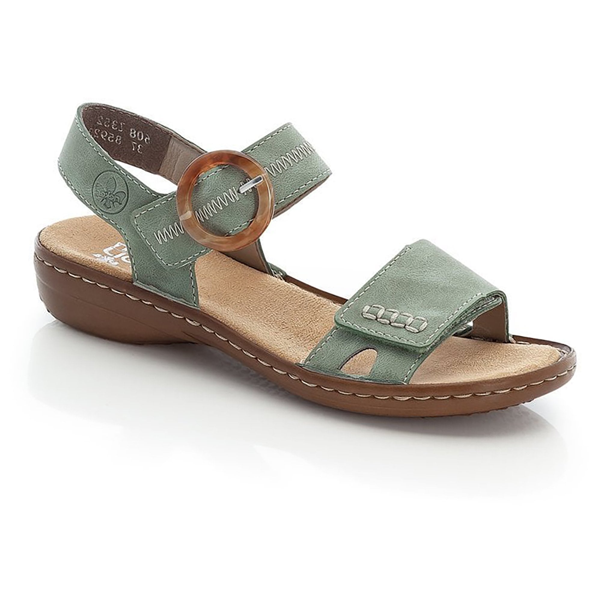 Rieker Sandal with hook and loop fastening - Green - image 001 |ww_colour=green|ww_order=001|