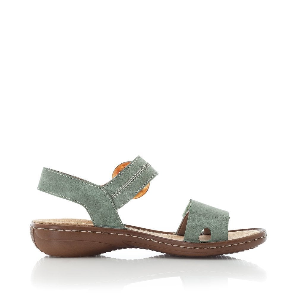 Rieker Sandal with hook and loop fastening - Green - image 002 |ww_colour=green|ww_order=002|