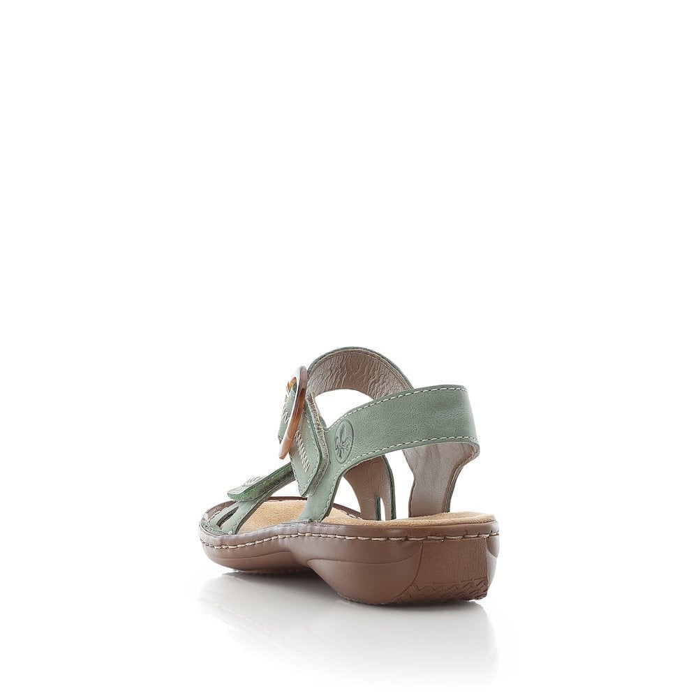 Rieker Sandal with hook and loop fastening - Green - image 003 |ww_colour=green|ww_order=003|