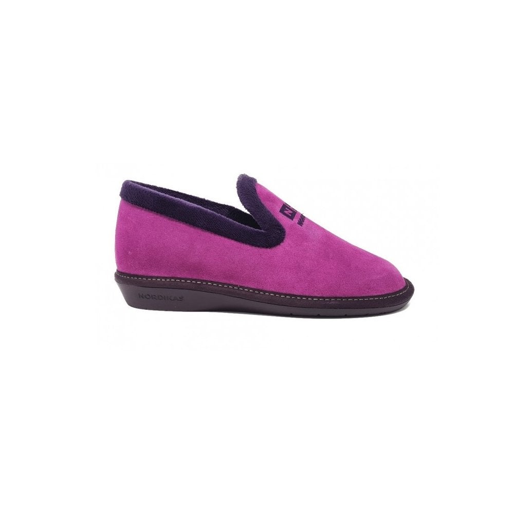Nordikas Womens 305 Full Suede Slipper - Fresa/Pink - image 001 |ww_colour=fresa-pink|ww_order=001|
