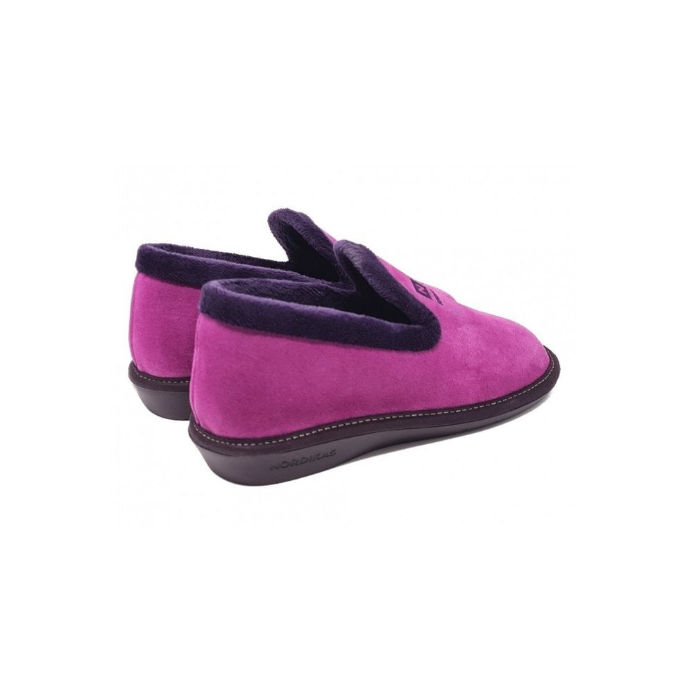 Nordikas Womens 305 Full Suede Slipper - Fresa/Pink - image 002 |ww_colour=fresa-pink|ww_order=002|