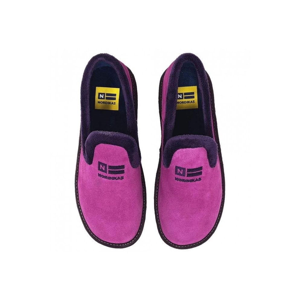 Nordikas Womens 305 Full Suede Slipper - Fresa/Pink - image 003 |ww_colour=fresa-pink|ww_order=003|