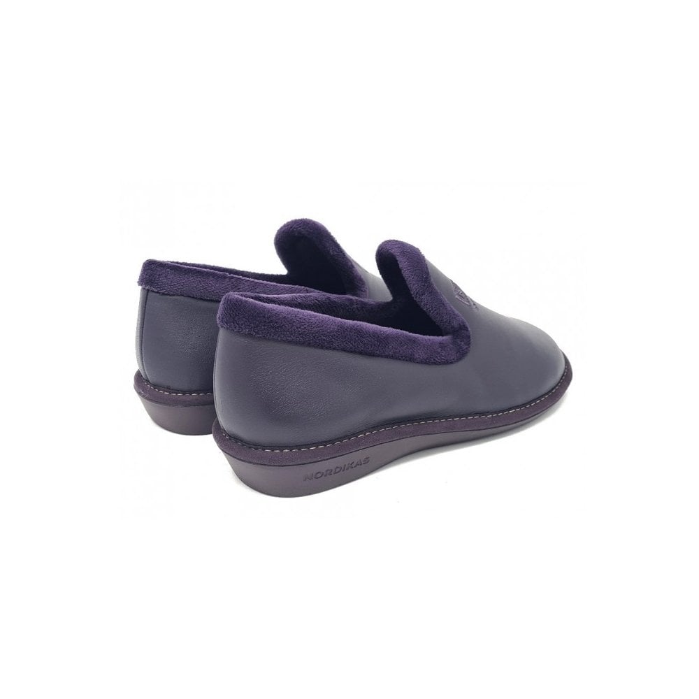 Nordikas Womens 305 Full Leather Slipper - Purpura/Purple - image 003 |ww_colour=purpura-purple|ww_order=003|