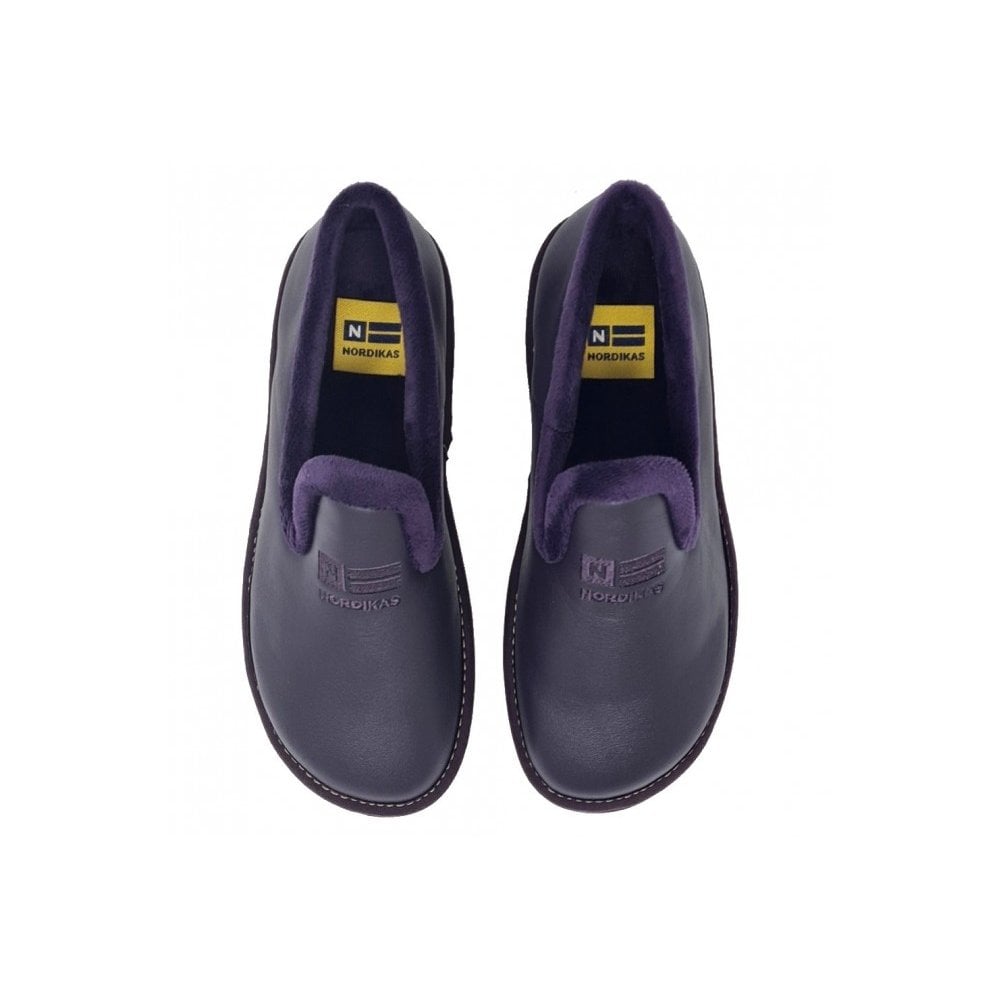 Nordikas Womens 305 Full Leather Slipper - Purpura/Purple - image 004 |ww_colour=purpura-purple|ww_order=004|