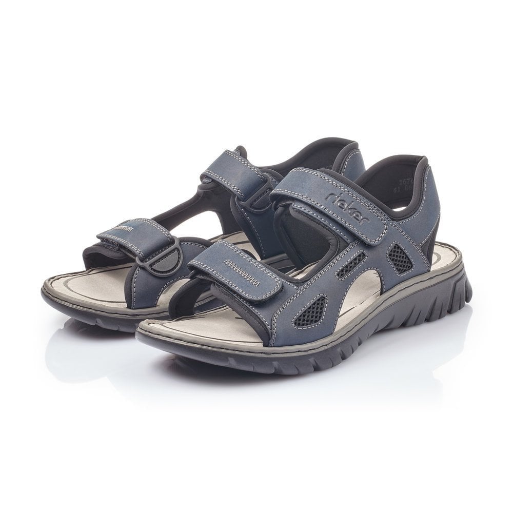 Rieker Adjustable Walking Sandals - Blue - image 002 |ww_colour=blue|ww_order=002|