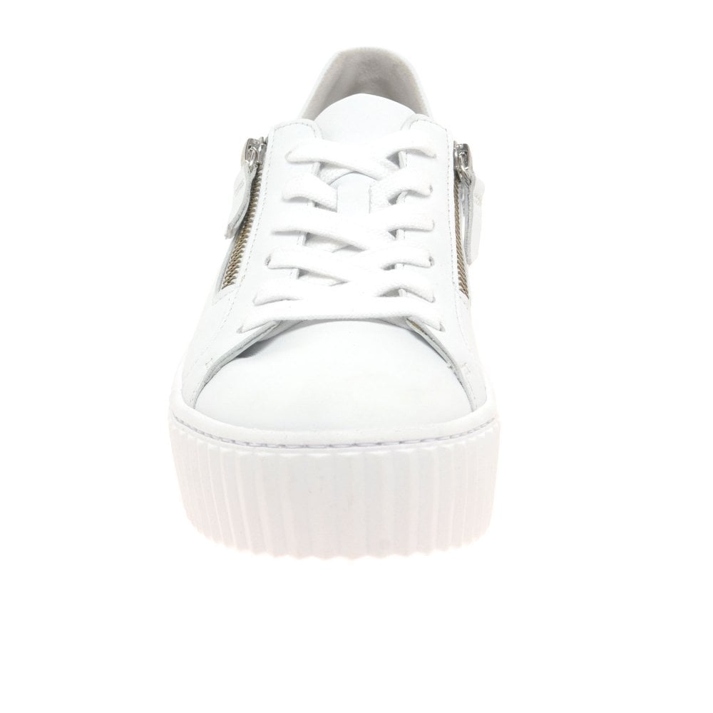 Gabor Dolly Lace/Zip Up Trainers - White - image 006 |ww_colour=white|ww_order=006|