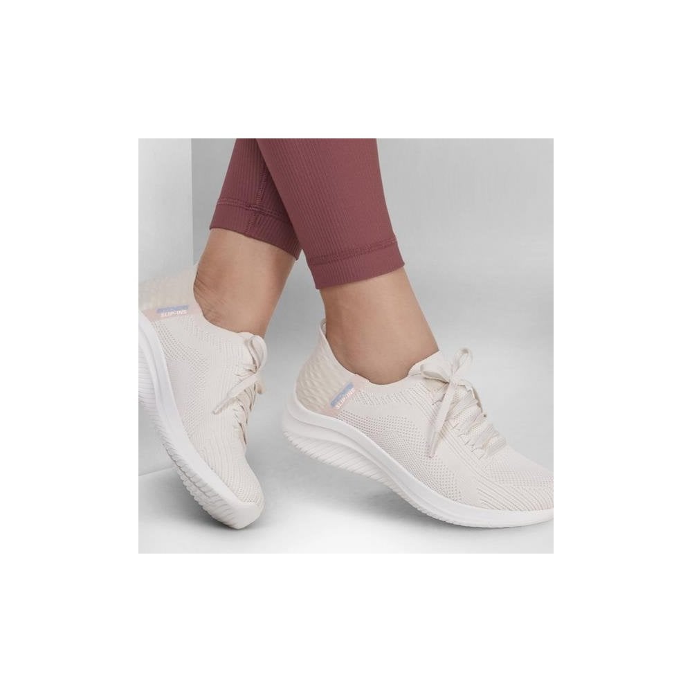 Skechers Ultra Flex 3 Brilliant Path Slip-Ins - Cream - image 003 |ww_colour=cream|ww_order=003|