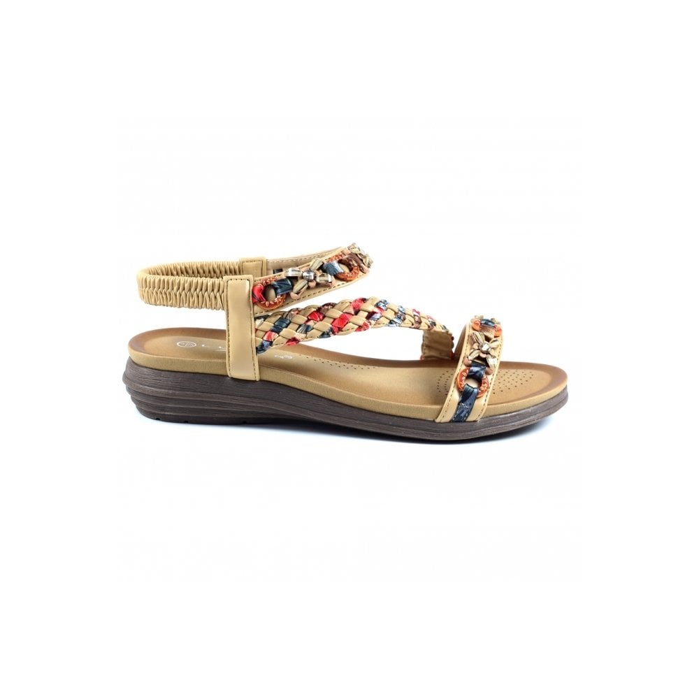 Lunar Belsay Sandal - Beige - image 002 |ww_colour=beige|ww_order=002|