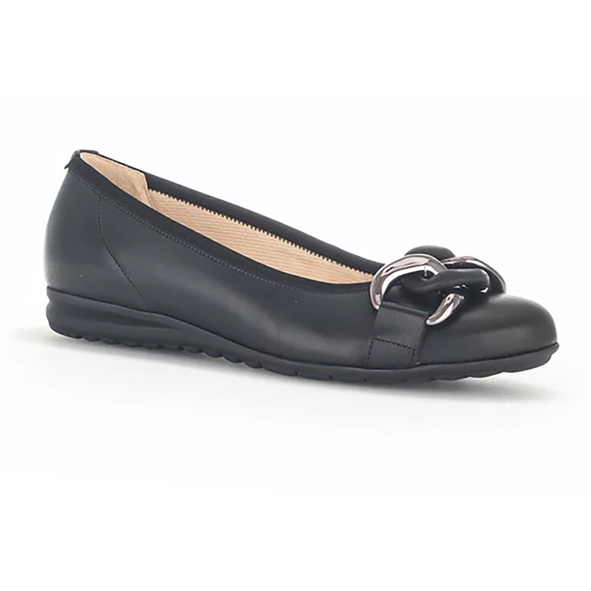 Gabor Sabia Ballet Pump Shoe - Black - image 001 |ww_colour=black|ww_order=001|