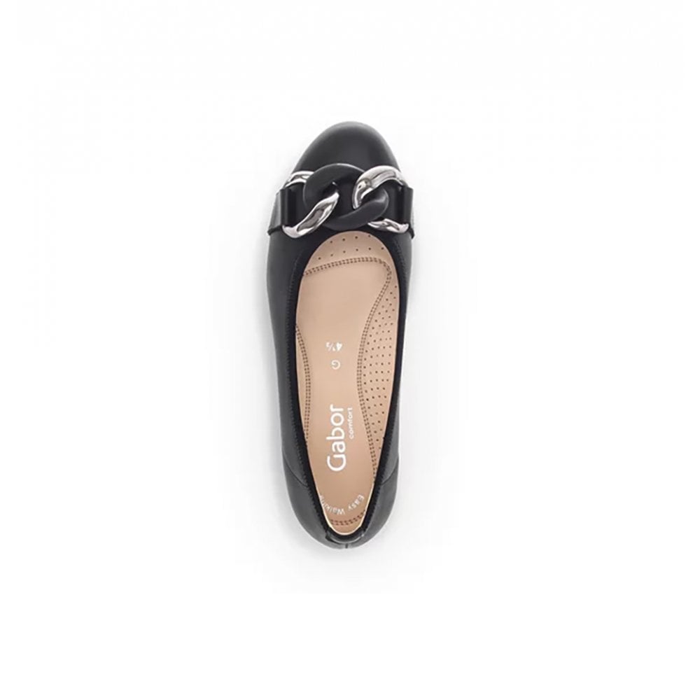 Gabor Sabia Ballet Pump Shoe - Black - image 003 |ww_colour=black|ww_order=003|