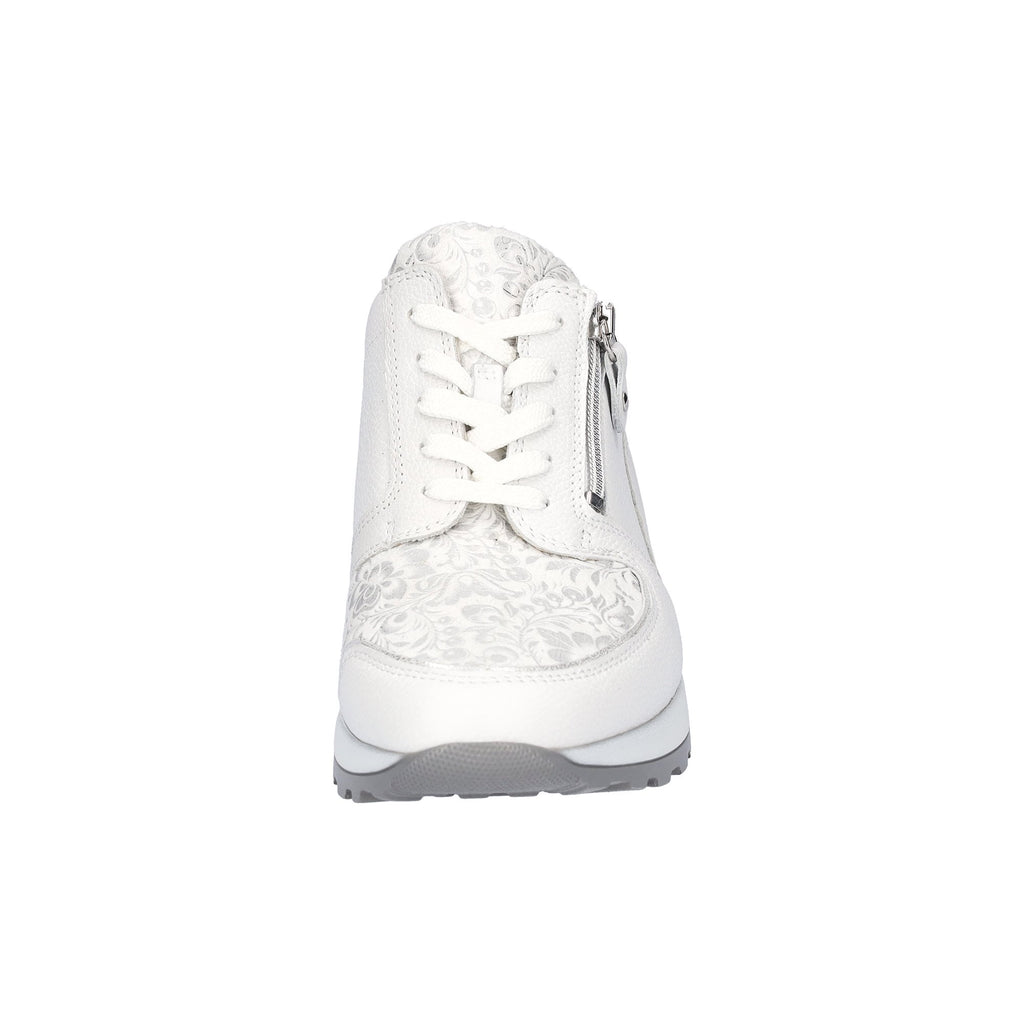 Waldlaufer Hiroko Lace Up & Zip Fastening - White Silver - image 003 |ww_colour=white-silver|ww_order=003|