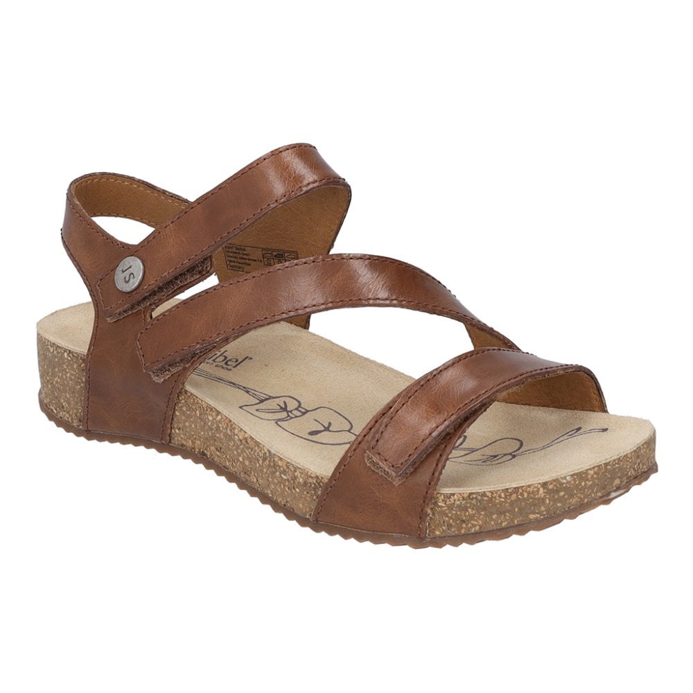 Josef Seibel Tonga 25, 3 Hook & Loop Fastening Strap Sandal - Brown - image 001 |ww_colour=brown|ww_order=001|
