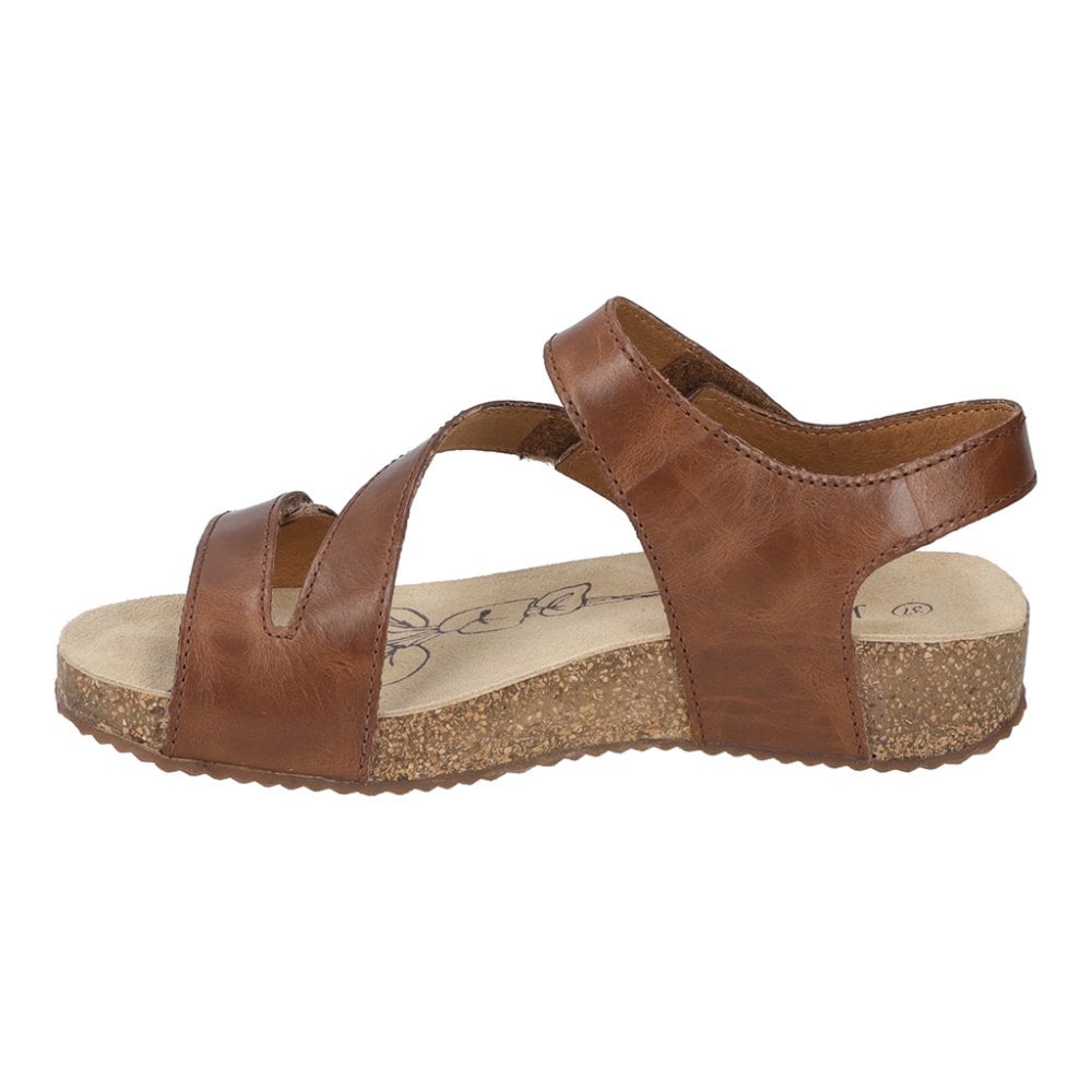 Josef Seibel Tonga 25, 3 Hook & Loop Fastening Strap Sandal - Brown - image 003 |ww_colour=brown|ww_order=003|