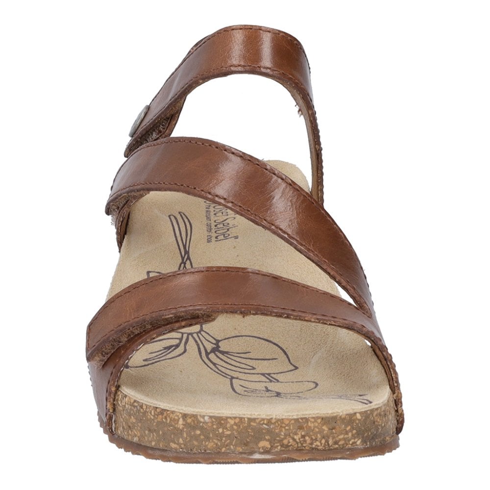 Josef Seibel Tonga 25, 3 Hook & Loop Fastening Strap Sandal - Brown - image 004 |ww_colour=brown|ww_order=004|