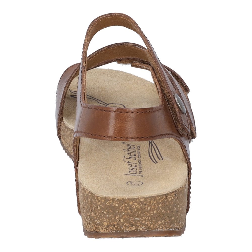 Josef Seibel Tonga 25, 3 Hook & Loop Fastening Strap Sandal - Brown - image 005 |ww_colour=brown|ww_order=005|