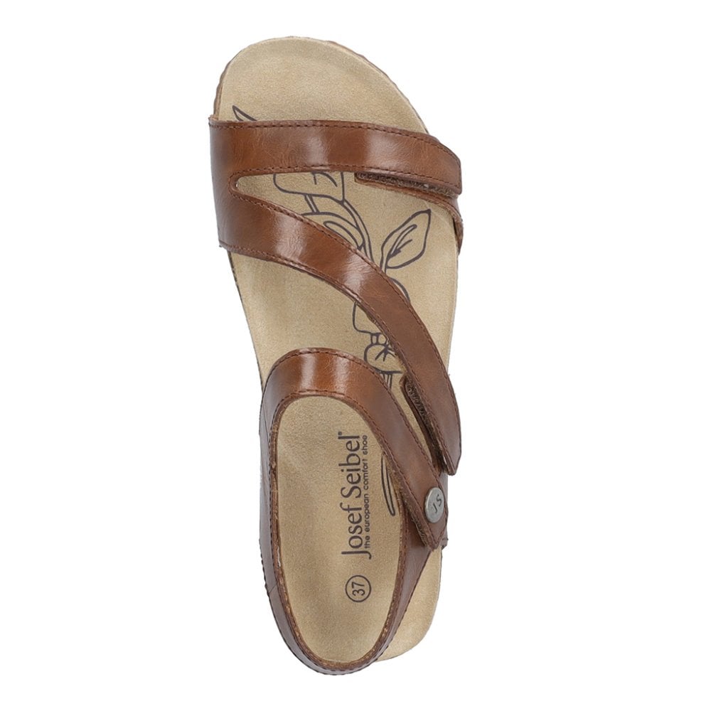 Josef Seibel Tonga 25, 3 Hook & Loop Fastening Strap Sandal - Brown - image 006 |ww_colour=brown|ww_order=006|