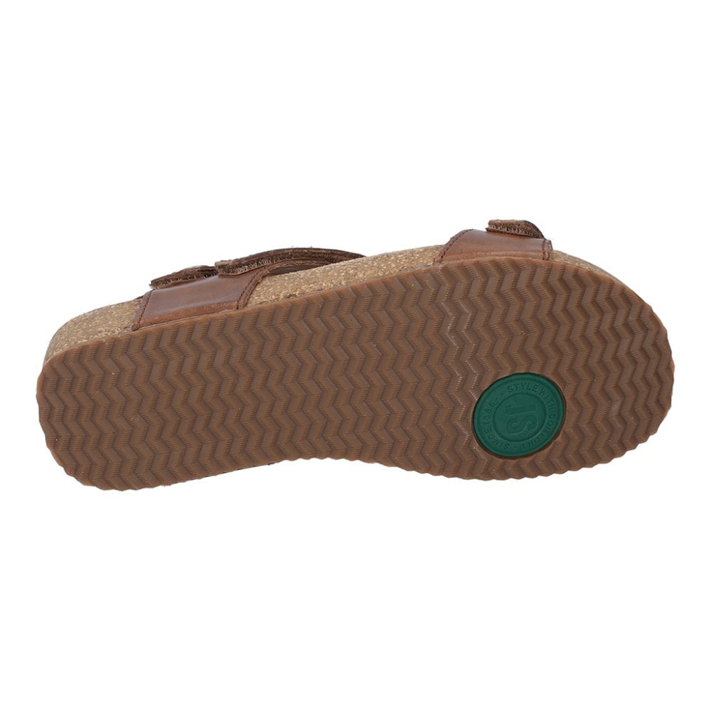 Josef Seibel Tonga 25, 3 Hook & Loop Fastening Strap Sandal - Brown - image 007 |ww_colour=brown|ww_order=007|