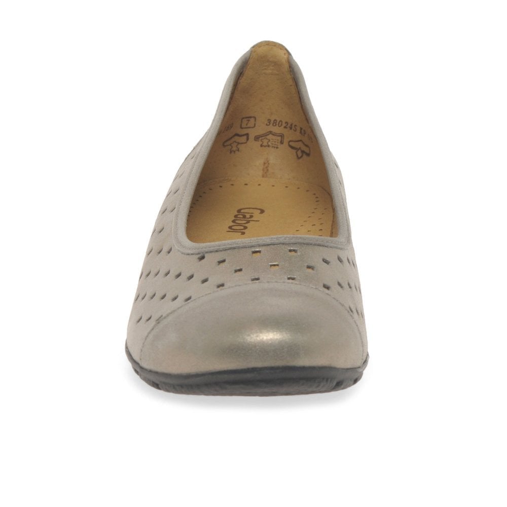 Gabor Ruffle Ballet Pump - Metallic Mutaro - image 005 |ww_colour=metallic-mutaro|ww_order=005|