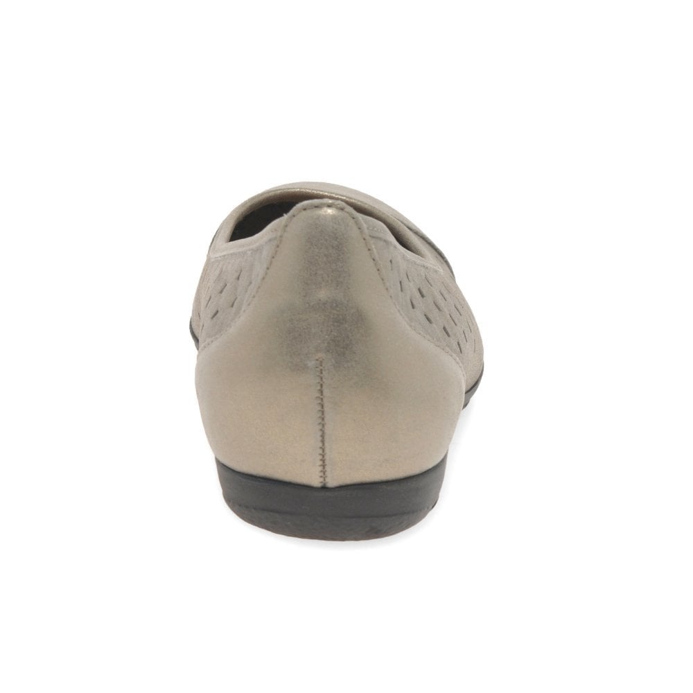 Gabor Ruffle Ballet Pump - Metallic Mutaro - image 006 |ww_colour=metallic-mutaro|ww_order=006|
