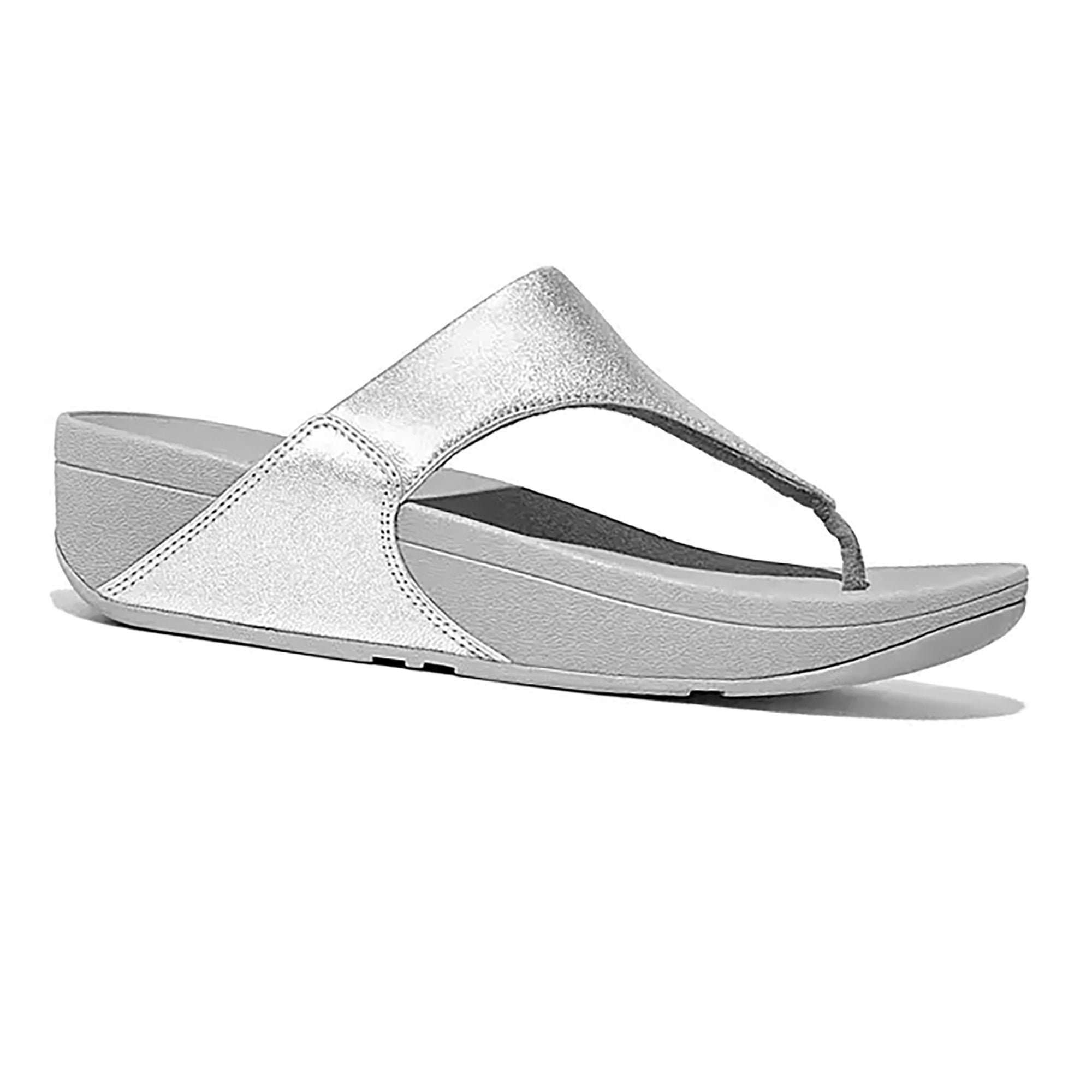 Fitflop Lulu Leather Toe Post Sandal - Silver - image 001 |ww_colour=silver|ww_order=001|