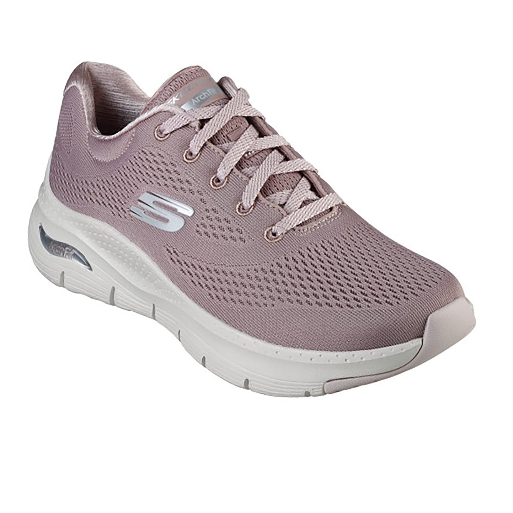 Skechers Arch Fit Big Appeal Lace Up Trainer Shoe - Mauve - image 001 |ww_colour=mauve|ww_order=001|