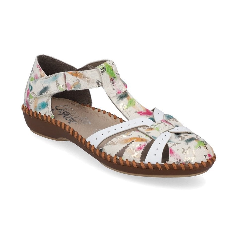 Rieker T Bar Summer Shoe - Multi - image 001 |ww_colour=multi|ww_order=001|