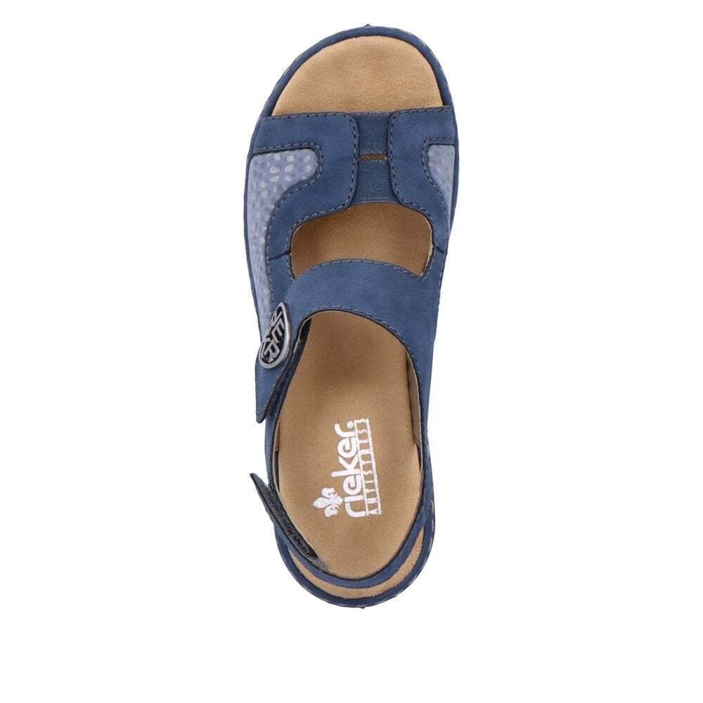 Rieker Hook and loop fastening sling back sandal - Blue - image 003 |ww_colour=blue|ww_order=003|