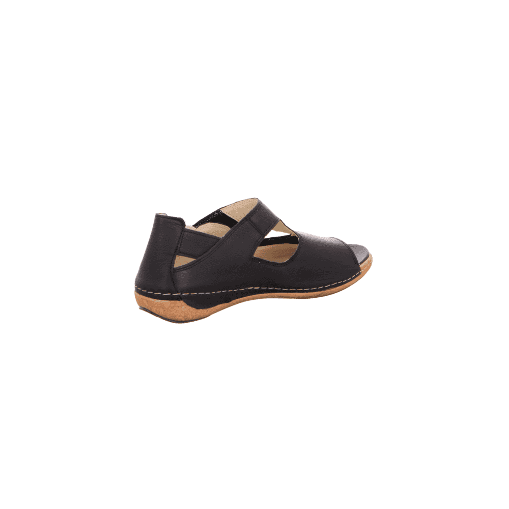 Waldlaufer Heliett Wide Fitting Sandal - Black - image 003 |ww_colour=black|ww_order=003|