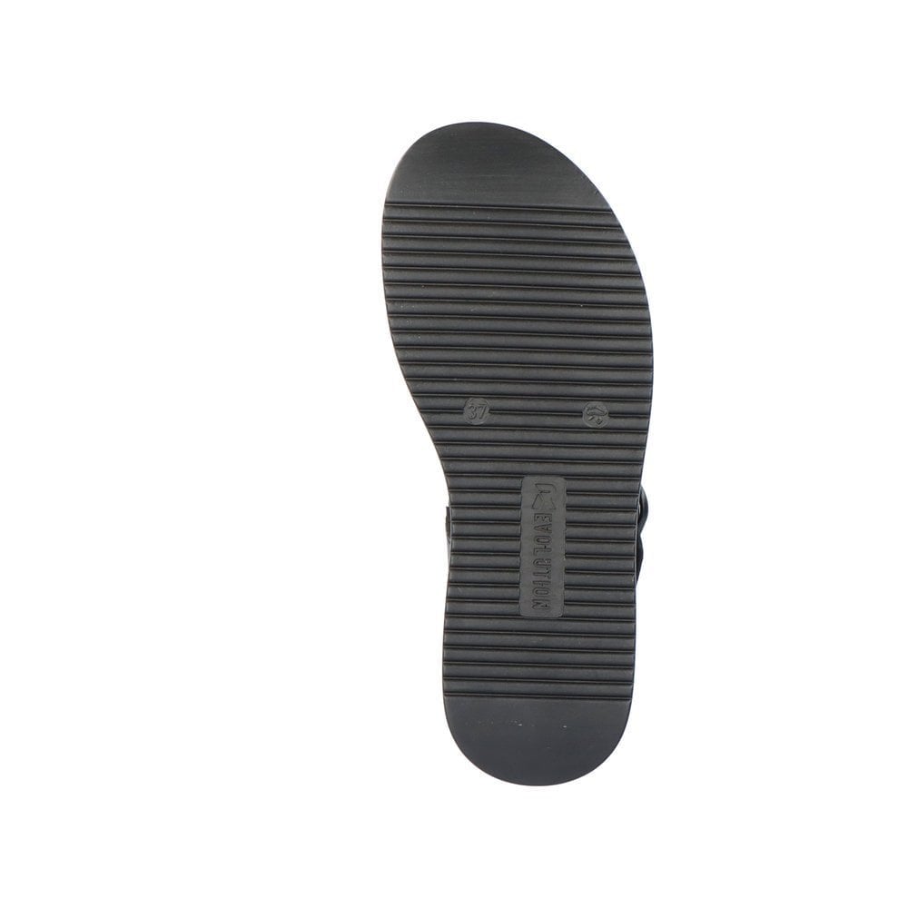 Rieker Hook & Loop Fastening Sandals - Black - image 008 |ww_colour=black|ww_order=008|