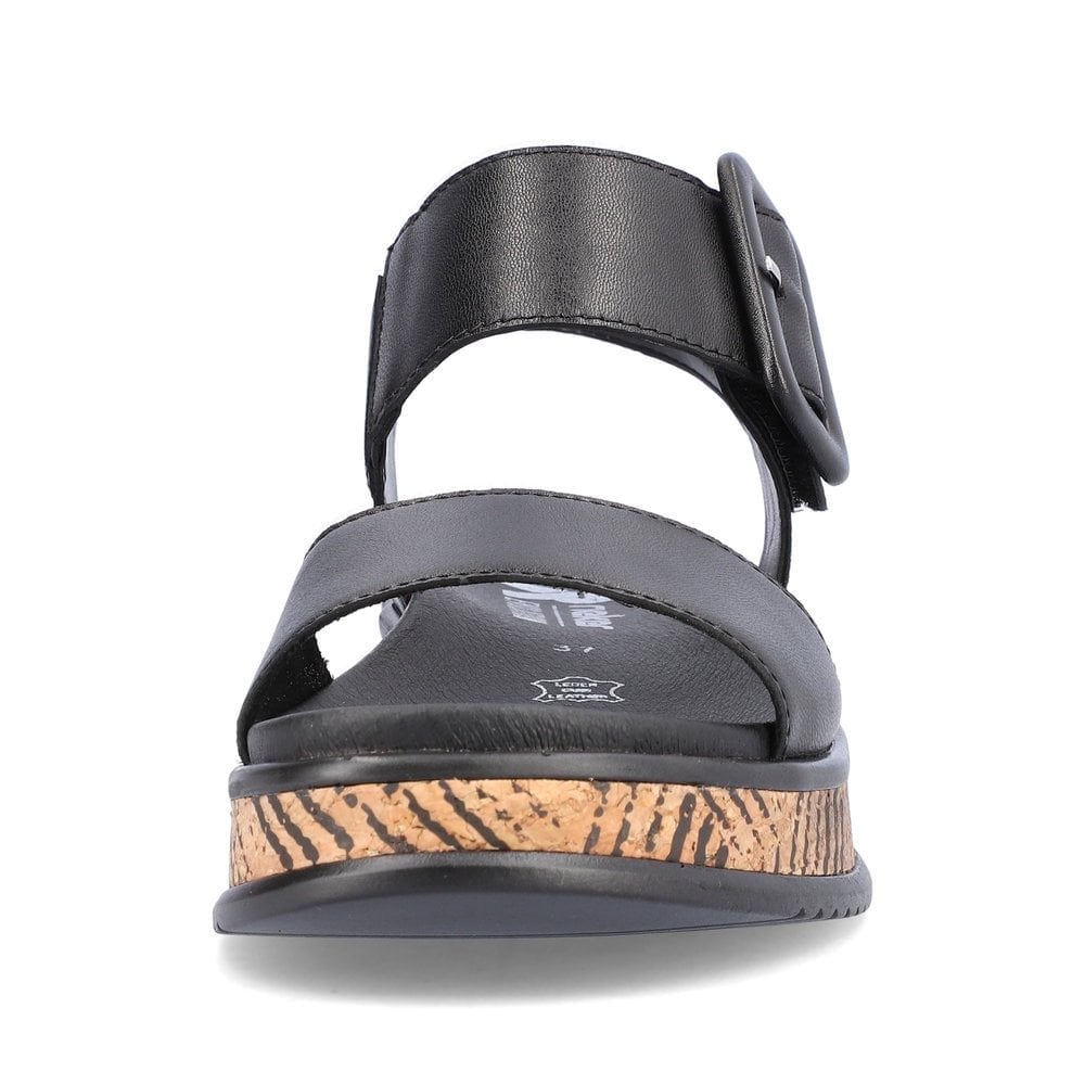 Rieker Hook & Loop Fastening Sandals - Black - image 005 |ww_colour=black|ww_order=005|
