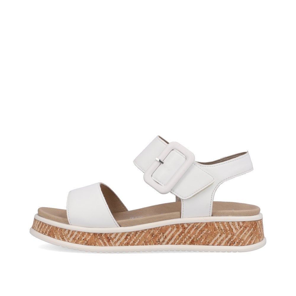 Rieker Hook & Loop Fastening Sandals - White - image 006 |ww_colour=white|ww_order=006|