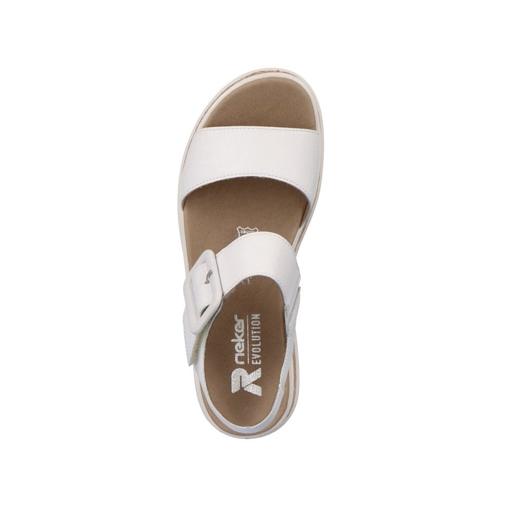 Rieker Hook & Loop Fastening Sandals - White - image 007 |ww_colour=white|ww_order=007|