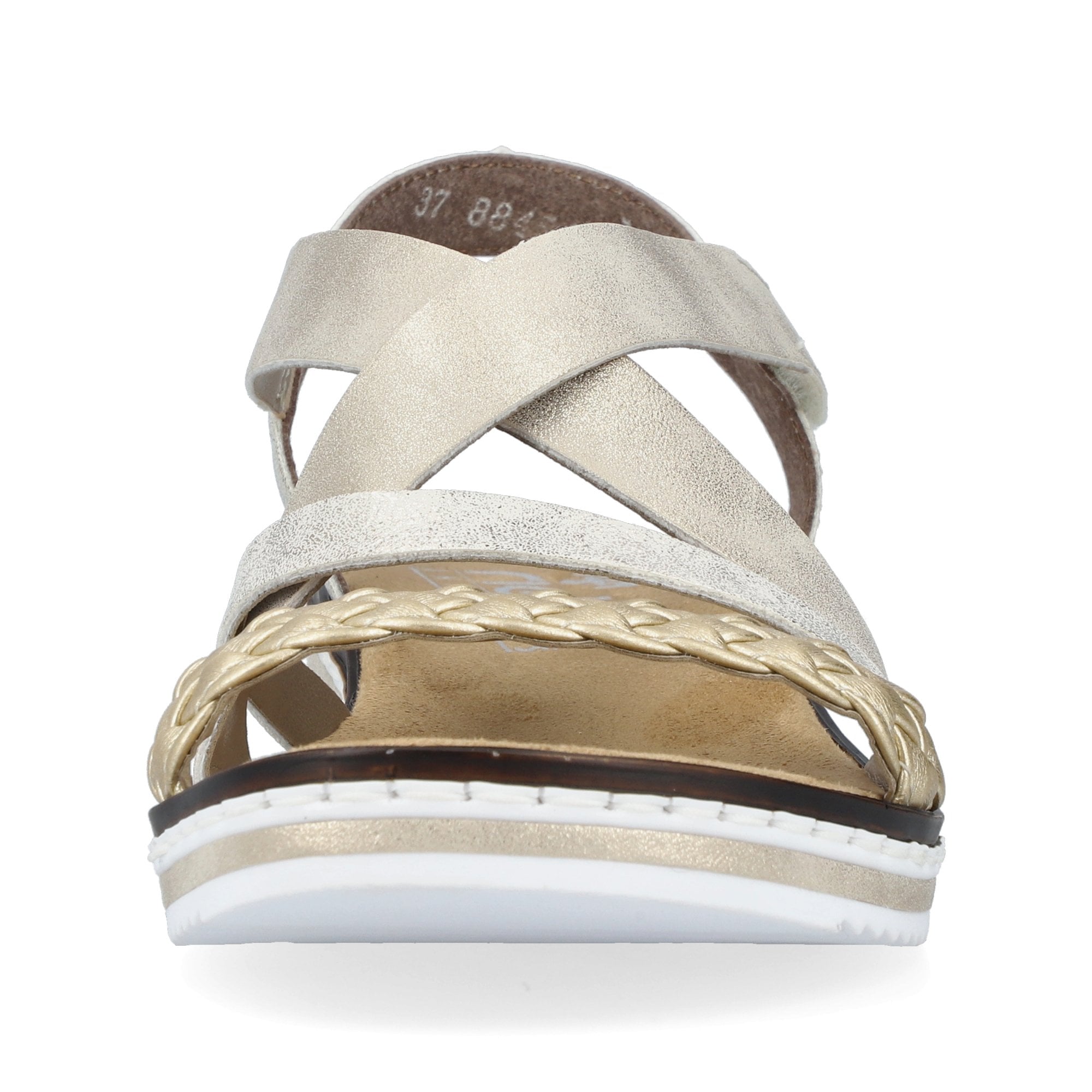Rieker V3663 Hook & Loop Fastening Sandal - Gold - image 005 |ww_colour=gold|ww_order=005|