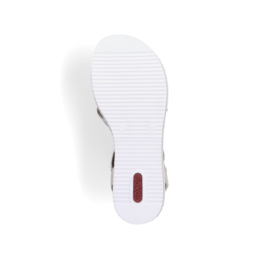 Rieker V3663 Hook & Loop Fastening Sandal - Gold - image 008 |ww_colour=gold|ww_order=008|