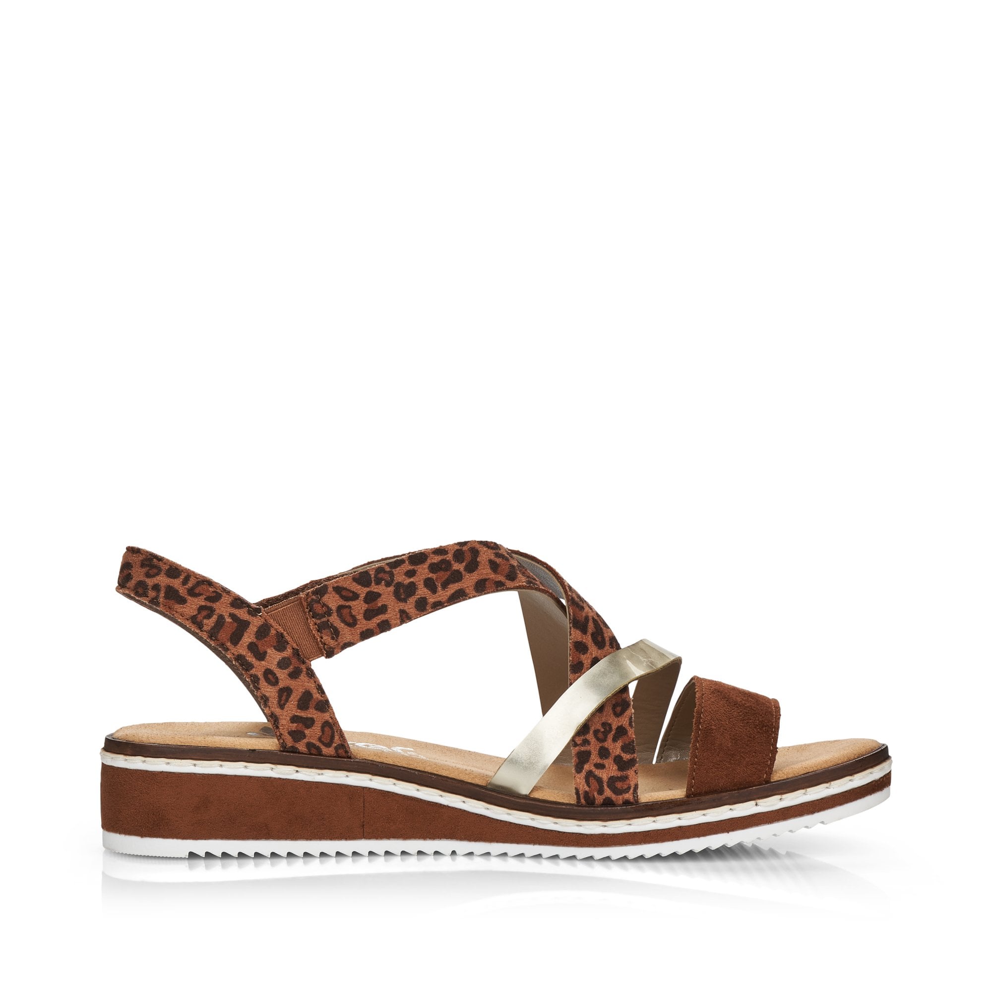 Rieker V3663 Hook & Loop Fastening Sandal - Brown Combi - image 005 |ww_colour=brown-combi|ww_order=005|