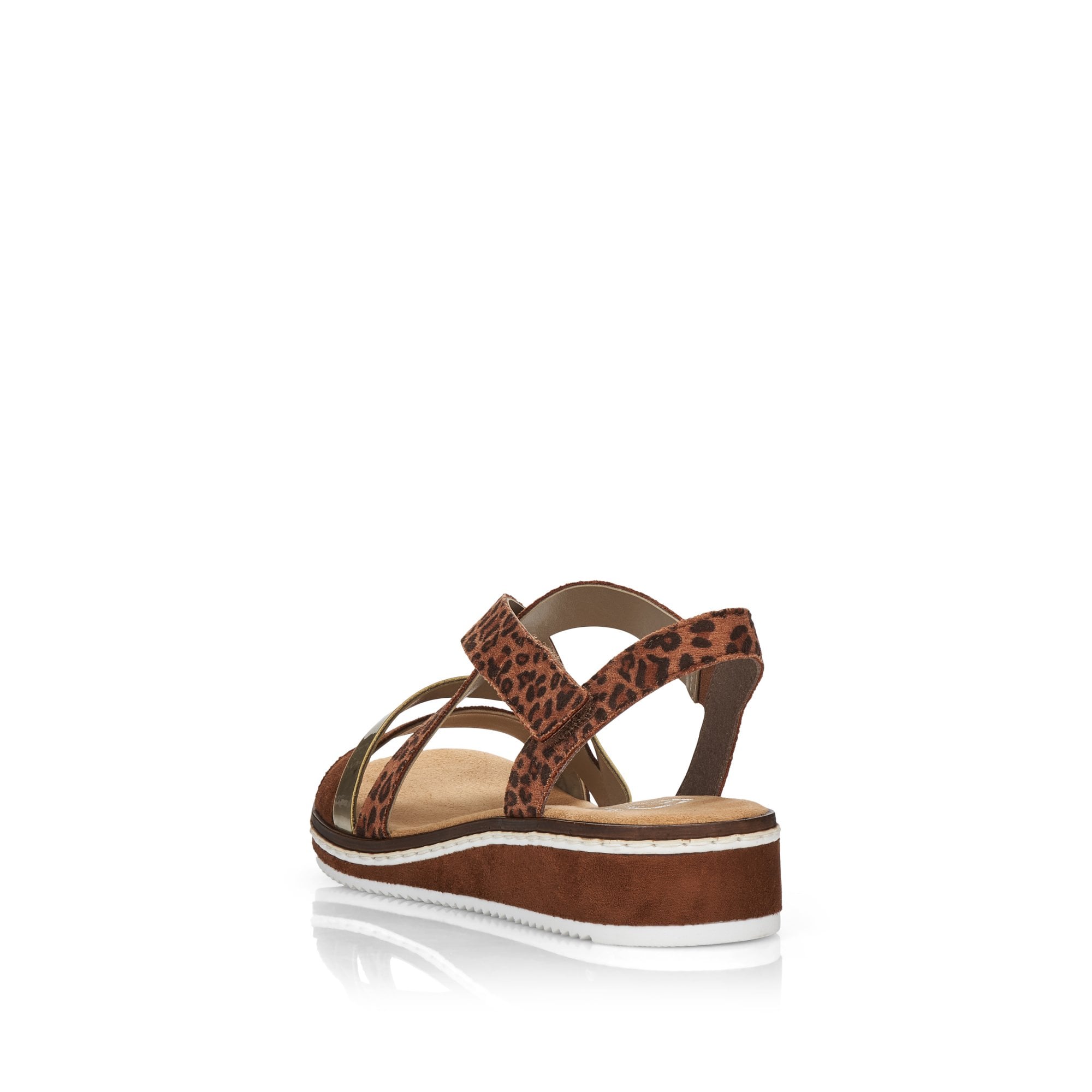 Rieker V3663 Hook & Loop Fastening Sandal - Brown Combi - image 006 |ww_colour=brown-combi|ww_order=006|