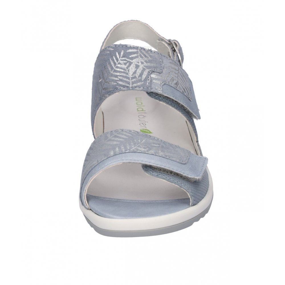 Waldlaufer Ginger Sandal with 3 Adjustable Fastenings - Sky - image 002 |ww_colour=sky|ww_order=002|