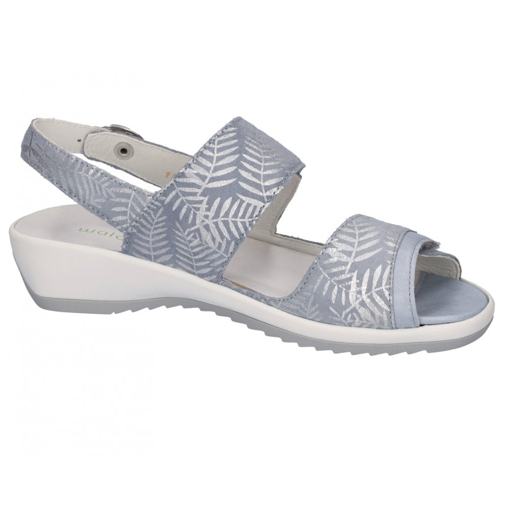 Waldlaufer Ginger Sandal with 3 Adjustable Fastenings - Sky - image 003 |ww_colour=sky|ww_order=003|