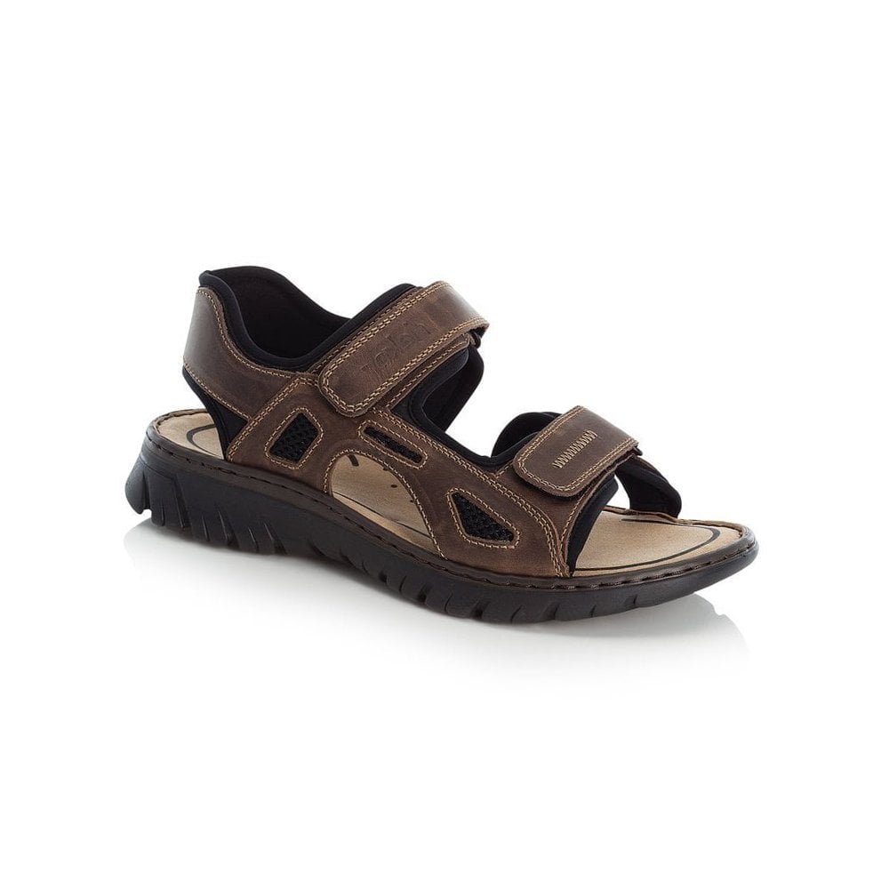 Rieker Adjustable Walking Sandals - Brown - image 001 |ww_colour=brown|ww_order=001|